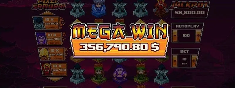 Mega win i pixel samurai slot