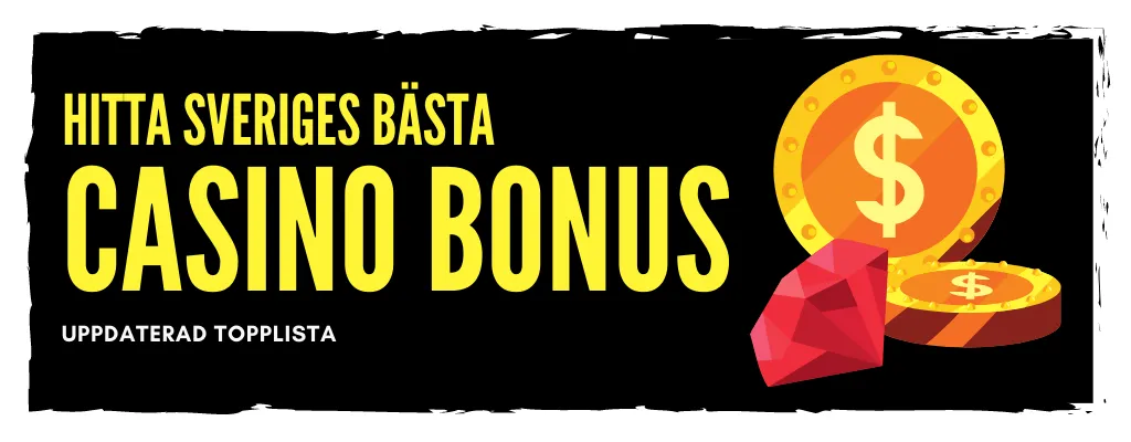 Hitta Sveriges bästa casino bonus text med bonuspengar
