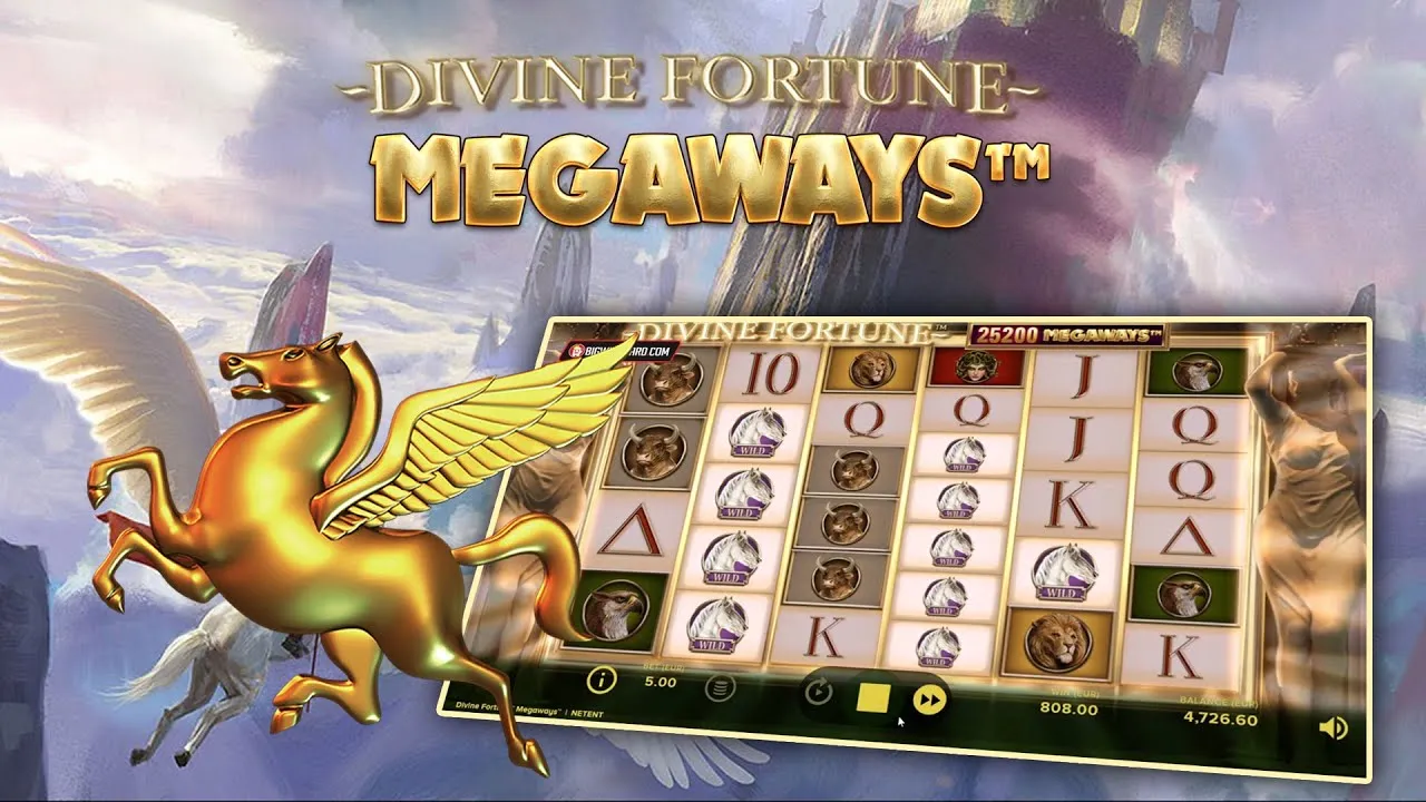 Spelplane för Divine Fortune Megaways
