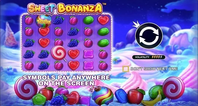 Skärmbild från Sweet Bonanza