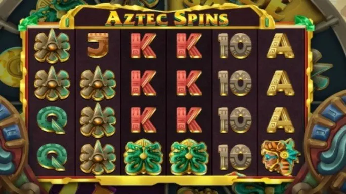 Skärmbild från Aztec Spins