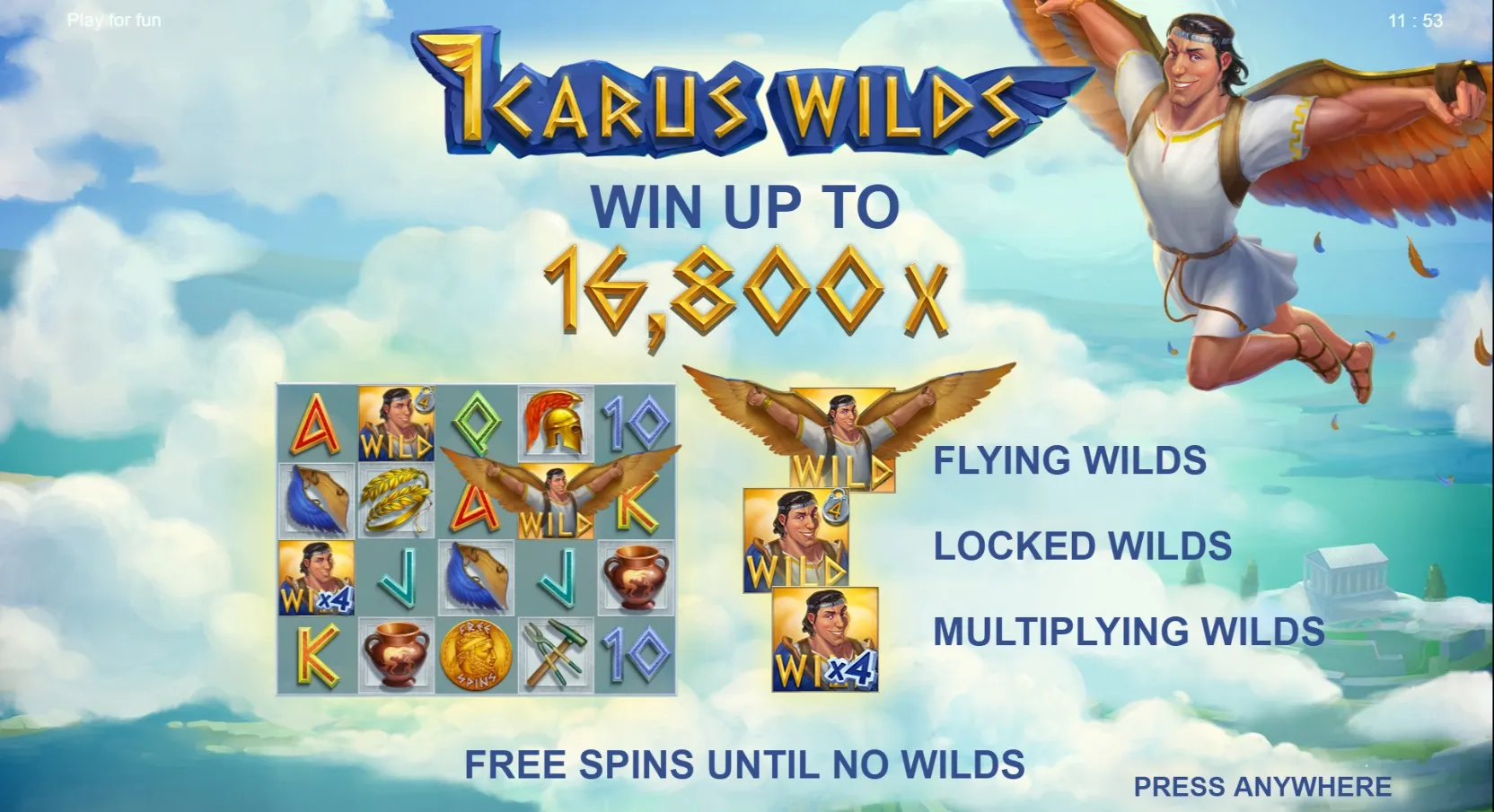 Bonusfunktioner i Icarus Wilds