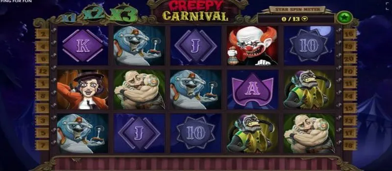Skärmbild ur spelet creepy carnival
