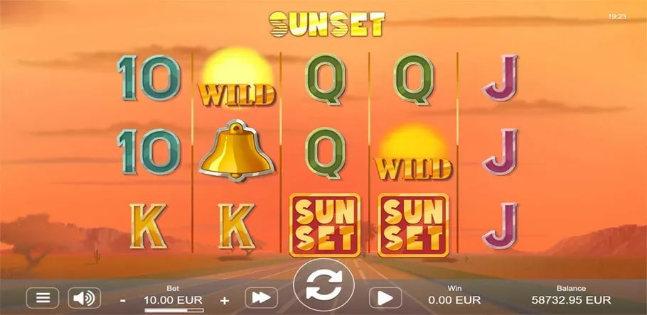 Skärmbild från sunset slot