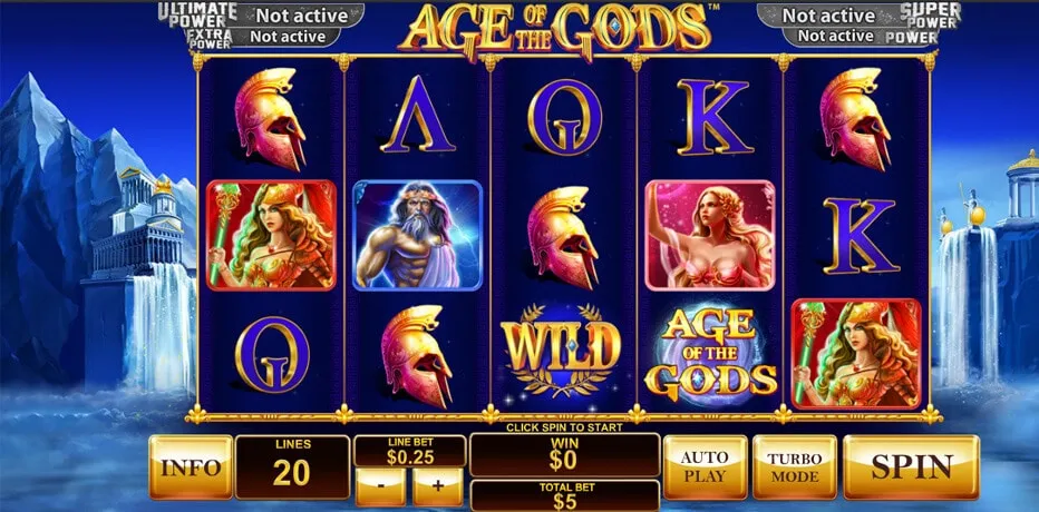 Skärmbild från Age of the Gods