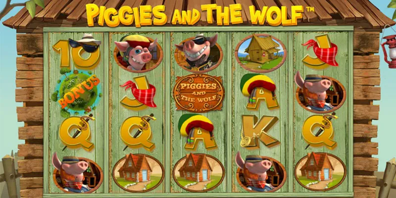 Spelplan i piggies and the wolf