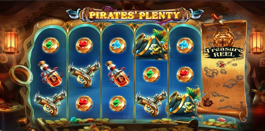 Skärmbild från Pirates Plenty slot