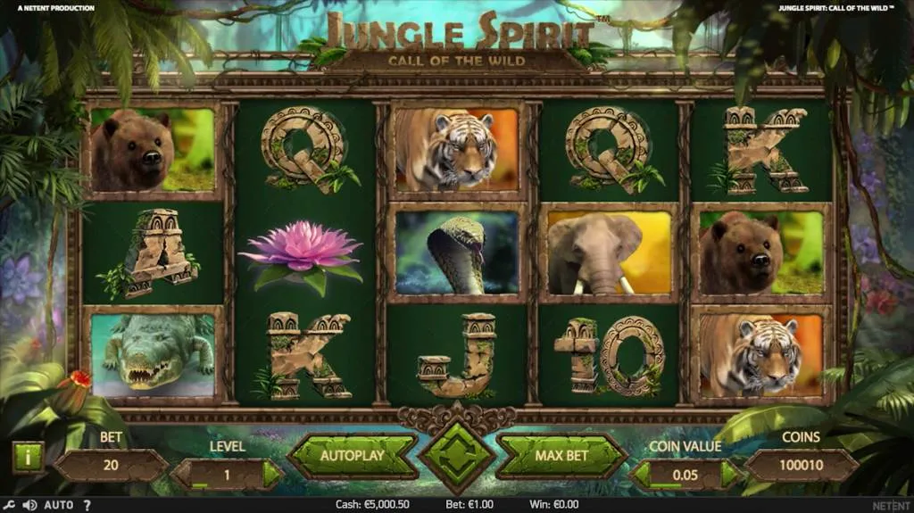Jungle Spirit Call of The Wild spelplan