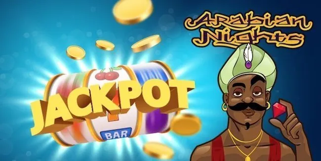 Arabian Nights slotspel med jackpot-symbol