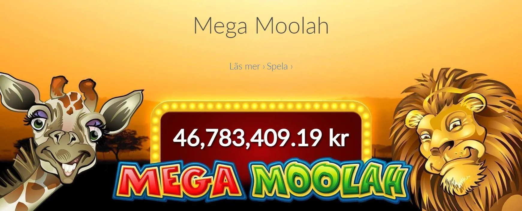 Mega Moolah jackpott