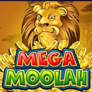 Logo för Mega Moolah jackpott