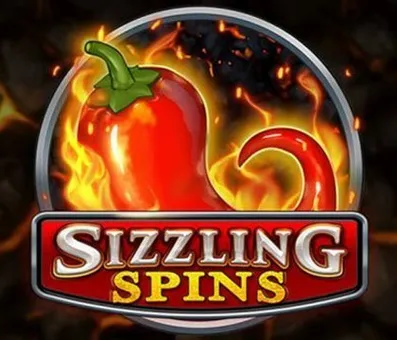 Logotyp för sizzling spins