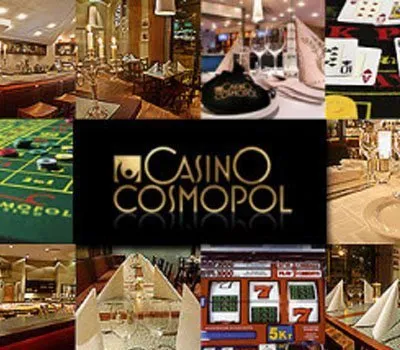 Casino Cosmopol logo och bilder från casinoanläggningen