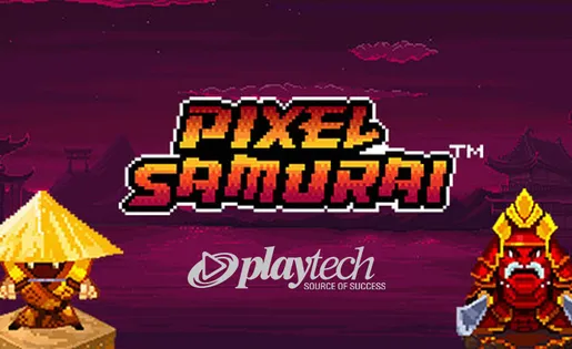 Pixel Samurai slot logotyp