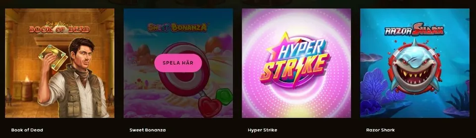 Tillgängliga spel hos GoGo Casino