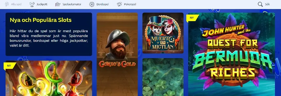 Nya och populära slots hos William Hill Casino Sverige