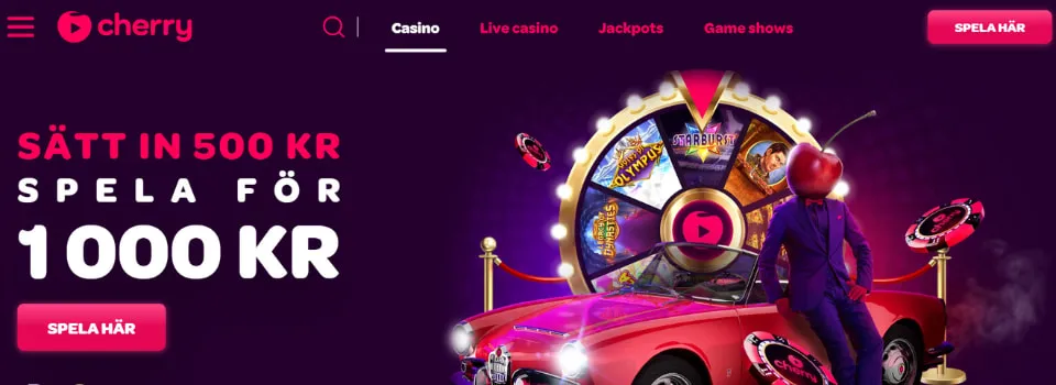 Cherry Casino spela här på hemsidan