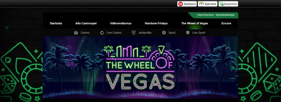 The Wheel of Vegas hos Mr Vegas Casino