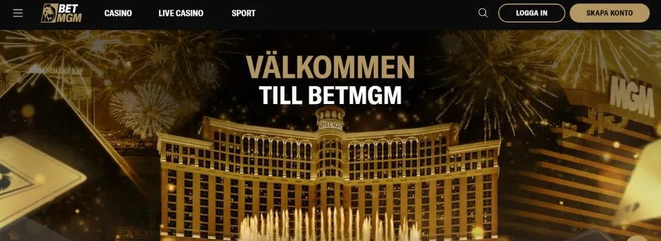 BetMGM Casino startsida