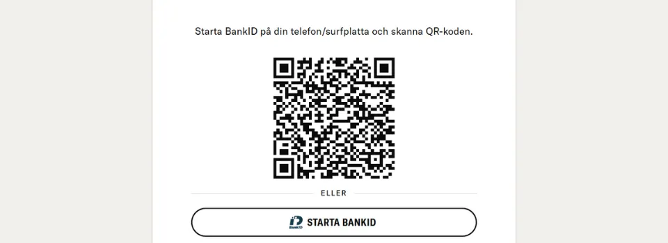 BetMGM BankID-verifiering med QR-kod