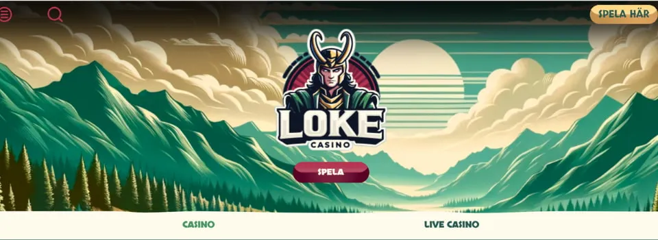 Loke Casino startsida