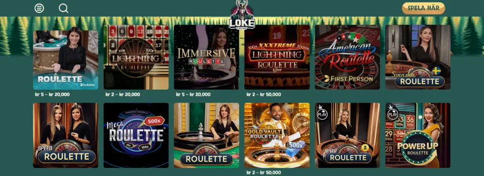 Loke live casinospel