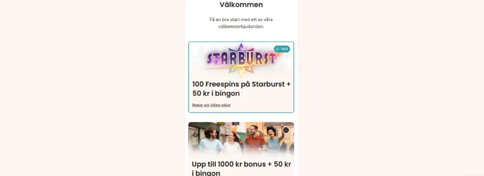 Maria Casino välkomstbonus