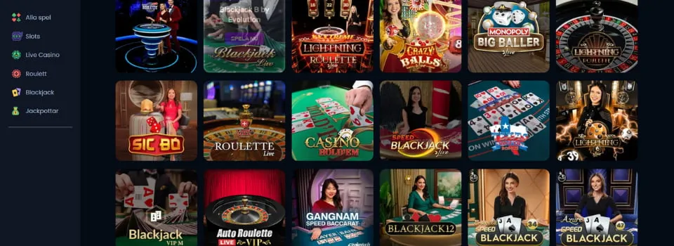 Luna live casinospel