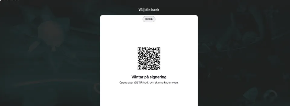 Fastbet Casino QR-kod vid insättning