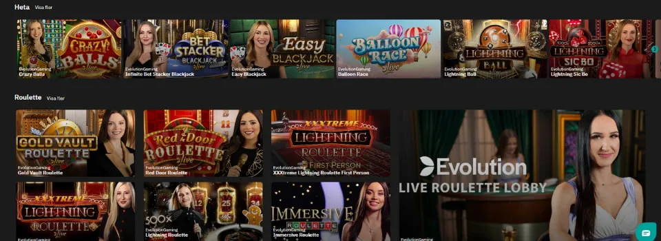 Fastbet live casinospel