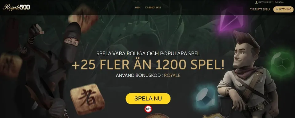 Royale500 hemsida