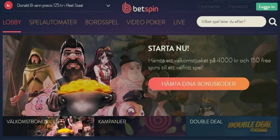 betspin casinolobby