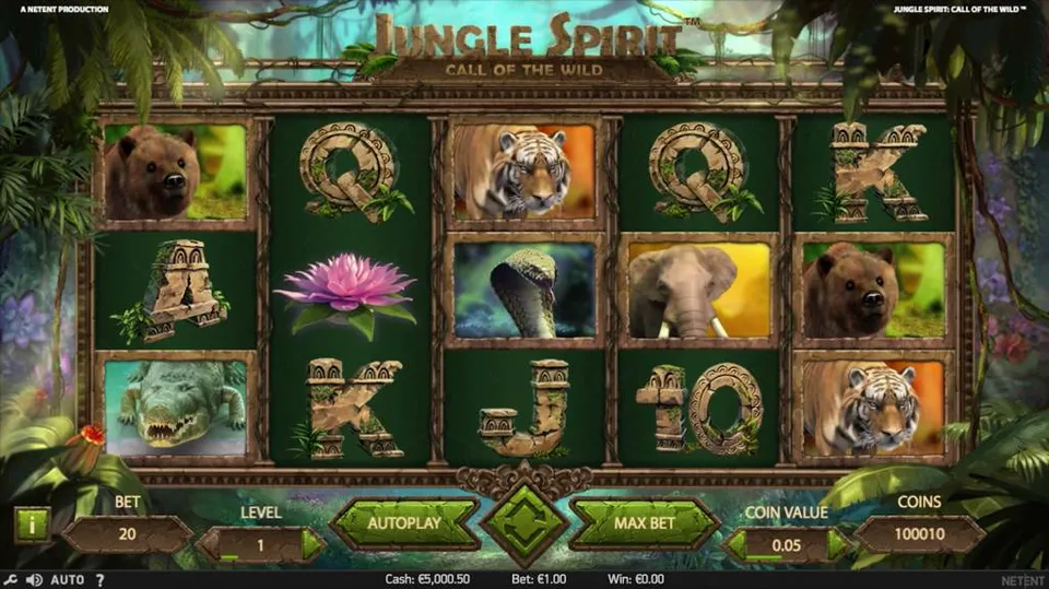 Jungle Spirit Call of The Wild spelplan